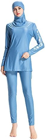 haohaotrade Bigger Sizes Muslim Swimwear Beach Bathing Islamic Female Full Face Hijab Swimming Swimsuit Burqini