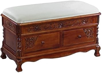 Amazon Com International Caravan Indoor Carved Wood Two Drawer