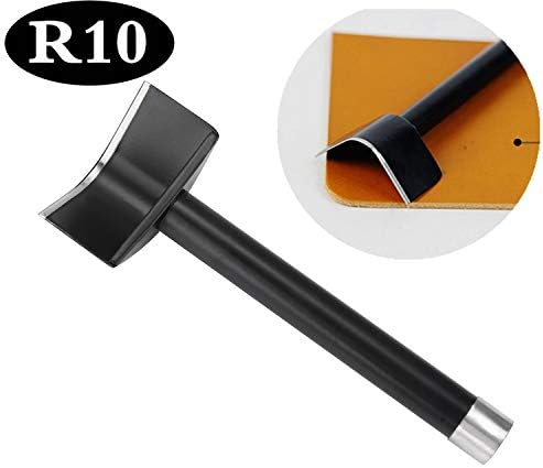 Aiskaer 1Pcs Half-Round Right Angle Punch Handmade Leather DIY Tool for Wallet Mouse pad(Angle: R10)