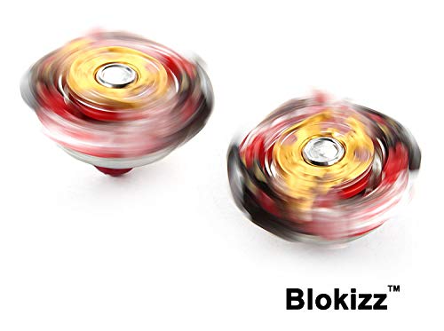 Bey Burst Evolution Battling Tops High Performance Starter Set with Launcher Grip Battle Set (2 Sets) (Red-2)