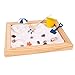 Deluxe Wooden Zen Sand Garden with Beach Toys, Shells, Rocks, Sand, and Rake (Model# RG-005)