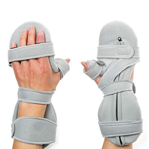 Soft Function Resting Wrist Orthosis by REAQER Night Hand Splint Support Immobilizer (R)