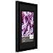Gallery Solutions 11x14 Black Wood Wall Frame with Double Black Mat for 8x10 Image