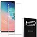 S10 Screen Protector [6.1 inches] and Camera Lens Protector, Full Curved Edge Tempered Glass Screen Protetcor Support Fingerprint[HD Clear][9H Hardness]