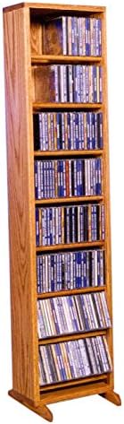 The Wood Shed Solid Oak CD Cabinet, Dark