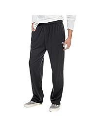 Champion Authentic - Pantalones de chándal para hombre (parte inferior abierta, peso ligero)