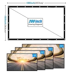 NMEPLAD Projector Screen 200INCH,Canvas Material