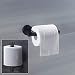 Nolimas Matte Black Toilet Paper Holder SUS304 Stainless Steel Half Open Round Wall Mount Rustfree Bathroom 5 inch TP Holder Kitchen Washroom Tissue Roll Dispenser