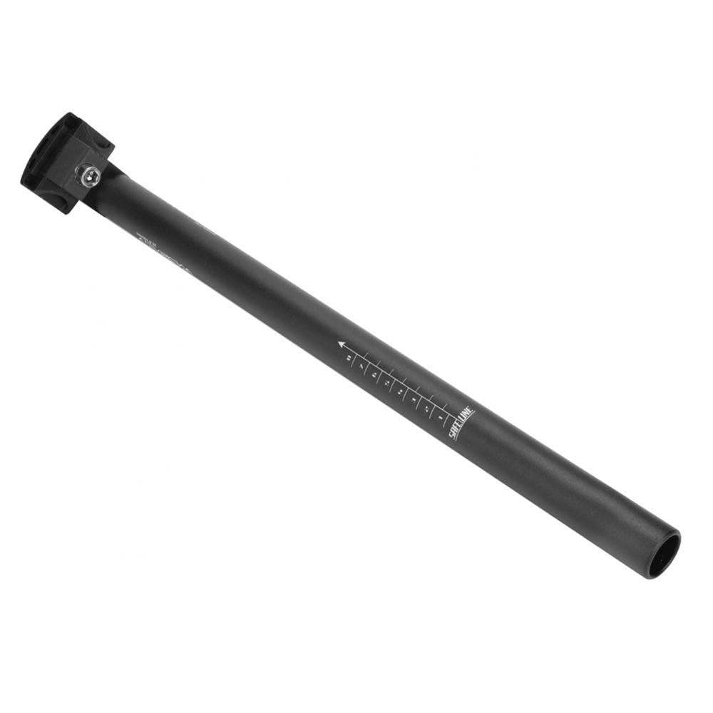 Dilwe Bike Seat Post, Aluminium Alloy Lightweight Adjustable 360 Degree Mountain Road Bicycle Seatpost (28.6 * 450mm)
