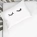 Oh, Susannah Closed Eyelashes Pillowcases - Toddler Pillowcase (1 14 X 20.5 inch) Kids Room Decor Cute Pillowcase Kindergarten Gifts