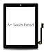 Black New iPad 3 Model A1403 A1416 A1430 Digitizer Screen Replacement Glass Replacement Assembly Kit Includes Installed Adhesive Stickers Bezel Frame and Professional Tool Kit