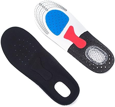 Xcyliveus Unisex Inserts with Honeycomb Silica Gel Shock Absorber Can be Trimed Sports Orthotic Insoles (L Men Full Length:11.02'' US:7.5-10)