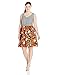 Taylor Dresses Women's Plus-Size V Neck Stripe Top Floral Bottom Scuba