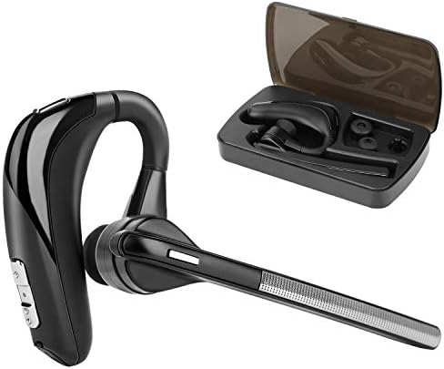 Ephram 携帯電話用ヘッドセット ワイヤレスイヤホン Bluetoothイヤホン ビジネスイヤホン 高音質通話ヘッドホン Cvc8 0ノイズキャンセリング ハンズフリー通話 ミュート機能 マルチポイント 片耳型 耳掛け型 左右耳兼用 快適装着 マイクブーム180 回転 ビジネスチャット