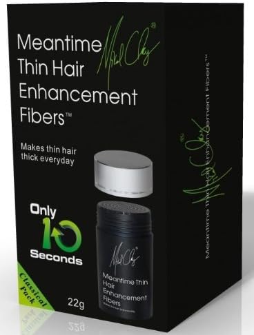 Meantime Thin Hair Enhancement Fibers (Black) NO BOX - Never opened