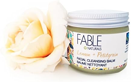 Fable Naturals Facial All Natural Cleansing Balm, Lemon/Petitgrain, 2.8 Ounce
