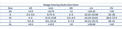 Radge Fencing Socks Pure Cotton Set of 2 Pairs (S)
