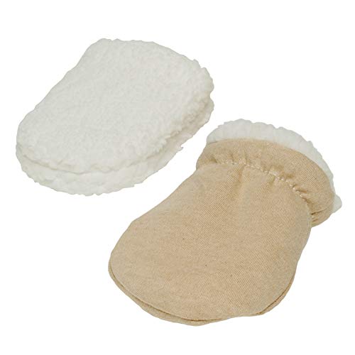 Paladoo Baby Mittens Sherpa Lined Fleece 0-24 Months Winter (0-6 Mouths 2 Pairs)
