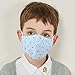 UNIME Kids Cotton Mouth Mask Adjustable Anti Dust Mouth Mask,Kids Cotton Face Mask Reusable Mask Anime Face Mask Washable Mask Cute Dustproof Mask for Kids Toddlers Teens Children,Blue Star