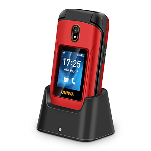 UNIWA 4G Unlocked Flip Phone for Seniors, Dual