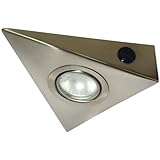 12 V Dreieck Edelstahl Küchen Unterbauleuchte inkl. G4 20 W Halogen