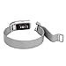 Fitbit Charge 2 Band, ALNBO Milanese Mesh Loop Stainless Steel Replacement Bracelet Strap with Strong Magnet Lock, Silver