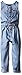 Calvin Klein Girls' Printed Denim Jumpsuit