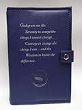 Deluxe Double Alcoholics Anonymous AA Big Book & 12 Steps & 12 Traditions Book Cover Medallion Holder Purple