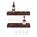 del Hutson Designs - Smuxe Stemware Wine Racks (Set of 2), USA Handmade, Pine Wood (5H x 24W x 6D, Dark Walnut)