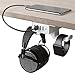 HumanCentric Headphone Stand with USB Charger (White) | Under Desk Headset Hanger and Mount with USB-C, USB-A and QC 3.0 | Gaming, Computer, and PC Accessory