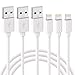 Phone Charger Rukini Charger Cable 3 Pack 3FT Fast Charger Charging Cable Cords Compatible with Phone X 8 8 Plus 7 7 Plus 6 6S 6 Plus 5S SE Pod Pad Mini, White