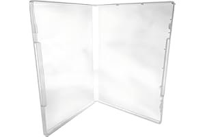 (25) CheckOutStore Plastic Storage Cases for Rubber Stamps, 1/2" (14mm) inch Spine Size (Clear)