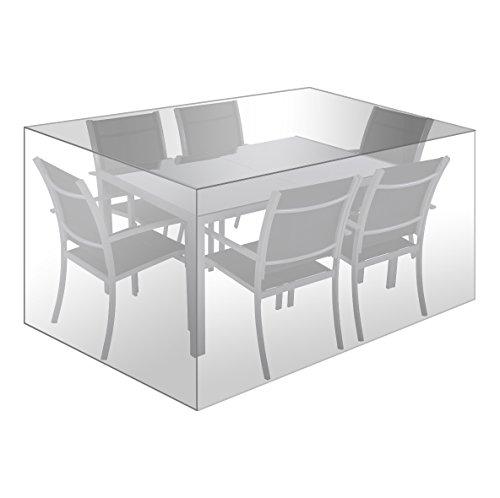 WOLTU Garden Furniture Protective Cover, PE Furniture Set Cover, Waterproof, Anti-UV, Dustproof and Windproof, 242 x 162 x 100 cm