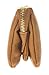 PROYA Collection Classic Soft-Leather Mini All-in-one Wristlet Organizer Wallet (Beige)