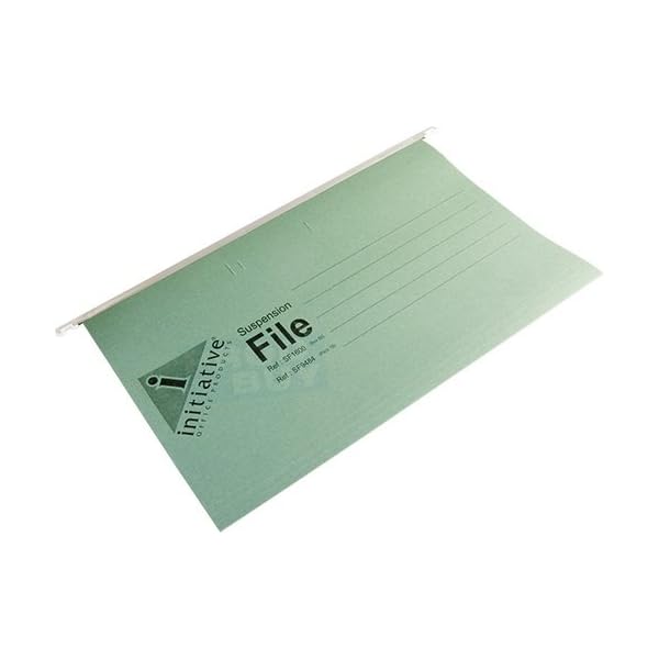 Pack of 25 Green A4 Hanging Suspension Files Tabs Inserts Filing