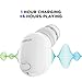 NENRENT S570 Bluetooth Earbud,Smallest Mini V4.1 Wireless Bluetooth Earpiece Headset Headphone Earphone with Mic Hands-Free Calls for iPhone Samsung Galaxy LG and Other Smartphones White (1 Piece)