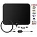 Ahere TV Antenna 50 Miles Range - Indoor Digital Amplified HDTV Antenna with Detachable Amplifier Signal Booster and 10FT Coaxial Cable - Black
