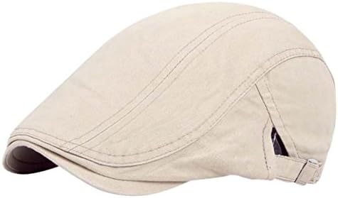 Rocona Men's Ivy Cap Solid Gatsby Newsboy Golf Hat Driving Pub Cap