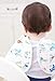 aden + anais Burpy Bib, 100% Cotton Muslin, Soft Absorbent 4 Layers, Multi-Use Burp Cloth and Bib, 22.5” X 11”, 2 Pack, Paper Tales, Alphabet and Animals