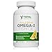 Omega 3 Fish Oil - 800 EPA 600 DHA - 60 count - High Potentcy - Burpless and No Fishy Taste - Quality Lemon Flavored Fish Oil