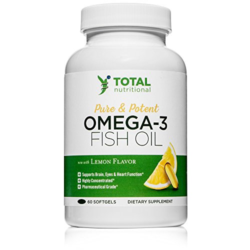 Omega 3 Fish Oil - 800 EPA 600 DHA - 60 count - High Potentcy - Burpless and No Fishy Taste - Quality Lemon Flavored Fish Oil Omega 3 Fish Oil - 800 EPA 600 DHA - 60 count - High Potentcy - Burpless and No Fishy Taste - Quality Lemon Flavored Fish Oil