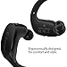 Phaiser BHS-530 Bluetooth Sport Headset with Mic, Wireless Earbuds for Running, Blackout