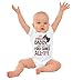 Brisco Brands Proof Daddy Doesn't Play Video Games Baby Romper Boys or Girls White 6 Months