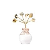 oasymala Mini Gemstone Life Tree in Decorative Vase
