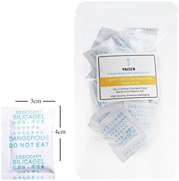(20 Packs) 1 gram silica gel dessicant packets,drying Desiccant beads,wardrobe,kitchen,electronic parts moistrue-proof dehumidifier