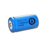 Exell 1.2V 2500mAh NiCD C Rechargeable Battery Button Top Cell FAST USA SHIP