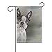 ALAZA Drawing Dog Boston Terrier Vintage Decorative Double Sided Garden Flag 12 x 18 inch