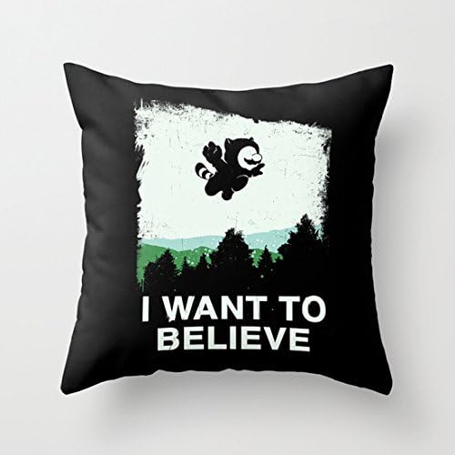 Plumbernormal Activity I want to believe Pillow Protector Pillow Case 18 x 18...