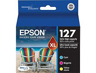 Epson DURABrite T127 Ultra 127 Extra High-capacity Inkjet Cartridge Bulk