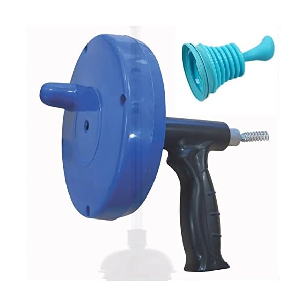 Plumbers Snake Drain Auger with Bellows Plumbing Plunger Mini Drain Cleaning for Small Sink Tub